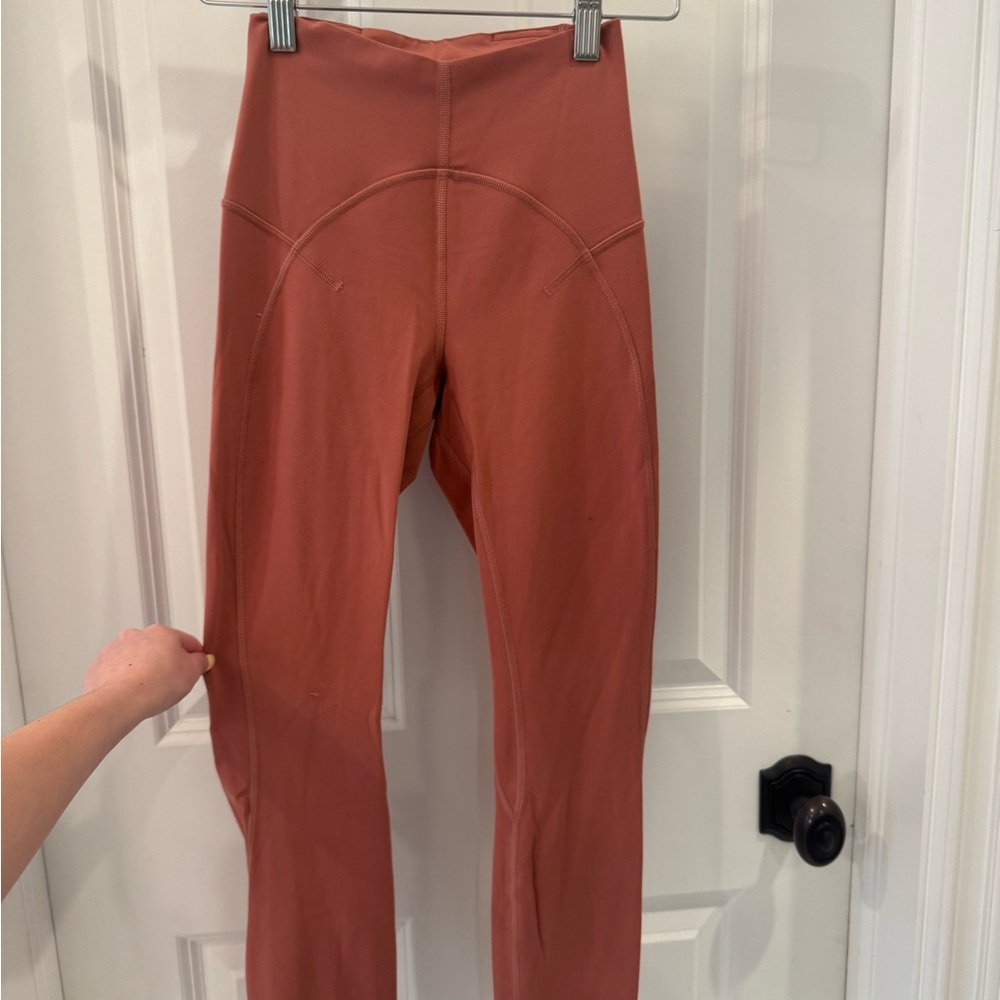 High-Waisted Rust Leggings